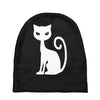 white cat funny Baby Beanies