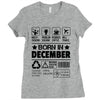 Born In December Ladies Fitted T-Shirt