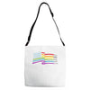 lightsaber rainbow Adjustable Strap Totes