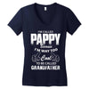 I'm Called Pappy  Because  I'm Way Too Cool To Be Called Grandfather Women's V-Neck T-Shirt