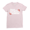 blessed sister with flower white color Ladies Fitted T-Shirt