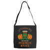 i'd rather be drinking pumpkin spice Adjustable Strap Totes