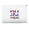 made in 1967 50 years of being awesome Accessory Pouches