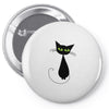 black cat idiot Pin-back button