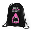 Feed Me and Tell Me I'm Pretty Baby Girl Drawstring Bags