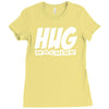 hug machine funny joke Ladies Fitted T-Shirt