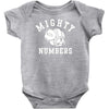 mighty numbers Baby Onesie