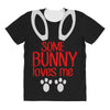happy easter some bunny loves me All Over Women's T-shirt