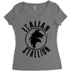 italian stallion Women's Triblend Scoop T-shirt