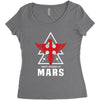 Thirty Seconds To Mars With Eagle Women's Triblend Scoop T-shirt