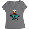 turn up Women's Triblend Scoop T-shirt