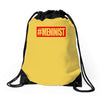meninist hashtag Drawstring Bags