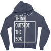 think outside the box Zipper Hoodie