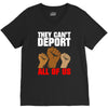 they cant deport all of us V-Neck Tee