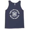 think like a proton and stay positive Tank Top
