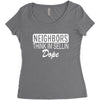 neighbors Women's Triblend Scoop T-shirt