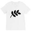 daun hitam V-Neck Tee