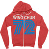 wing chun 72 retro Zipper Hoodie