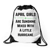 April Girls Drawstring Bags