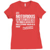 The Notorious, Undisputed World Champion Ladies Fitted T-Shirt