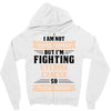 I am Not Super Woman But I'm Fighting Uterine Cancer So Close Enough Zipper Hoodie