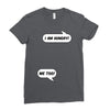 I am Hungry Me Too Mom and Baby Talking Ladies Fitted T-Shirt
