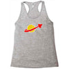 the spaceman logo Racerback Tank