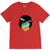 lovely face V-Neck Tee
