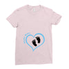 Custom baby boy name maternity design Ladies Fitted T-Shirt