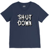 shut down slogan V-Neck Tee