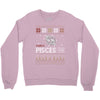 santa pisces christmas ugly t shirts Crewneck Sweatshirt
