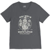 white lotus V-Neck Tee