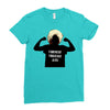 khabib nurmagomedov silouhette Ladies Fitted T-Shirt