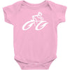 cyclist road bike biking Baby Onesie