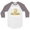 bachelor party drinking team wedding groomsmen bridal funny 3/4 Sleeve Shirt
