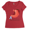 stomach cancer awareness Women's Triblend Scoop T-shirt