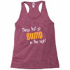 bump in the night Racerback Tank
