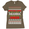 santa only comes once a year gramma is always here to cheer Ladies Fitted T-Shirt