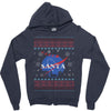 santa christmas Zipper Hoodie