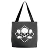 skate until the end black Tote Bags