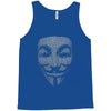 v for vendetta mask guy fawkes cool girls womens cotton t shirt dw01 Tank Top