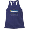 mischief with grandpa Racerback Tank