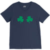 shamrock boobs V-Neck Tee