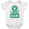 i shoot raw photography camera photograph Baby Onesie