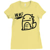 huh dinosaur Ladies Fitted T-Shirt