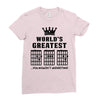 F Chord Dad Funny Guitar Ladies Fitted T-Shirt