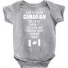 How To Speak Canadian Baby Onesie
