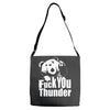ted fuck you thunder Adjustable Strap Totes