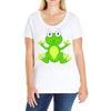 frog cute Ladies Curvy T-Shirt