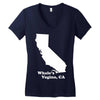 Whale's Vagina CA Women's V-Neck T-Shirt